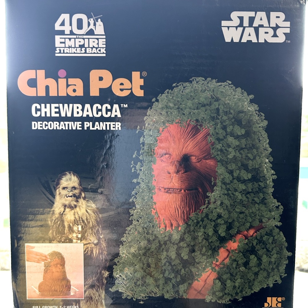 Chia Pet, Handmade Decorative Planter with Chewbacca from Star Wars